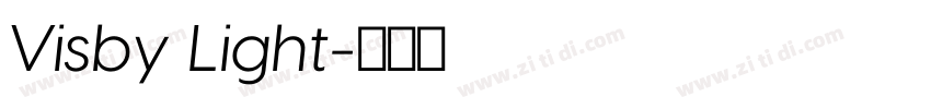 Visby Light字体转换